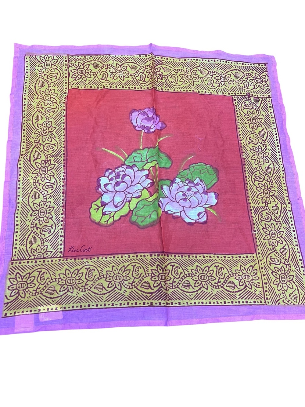 New‎ Set of 5 Lisa Corti Handkerchief Napkin 50x50